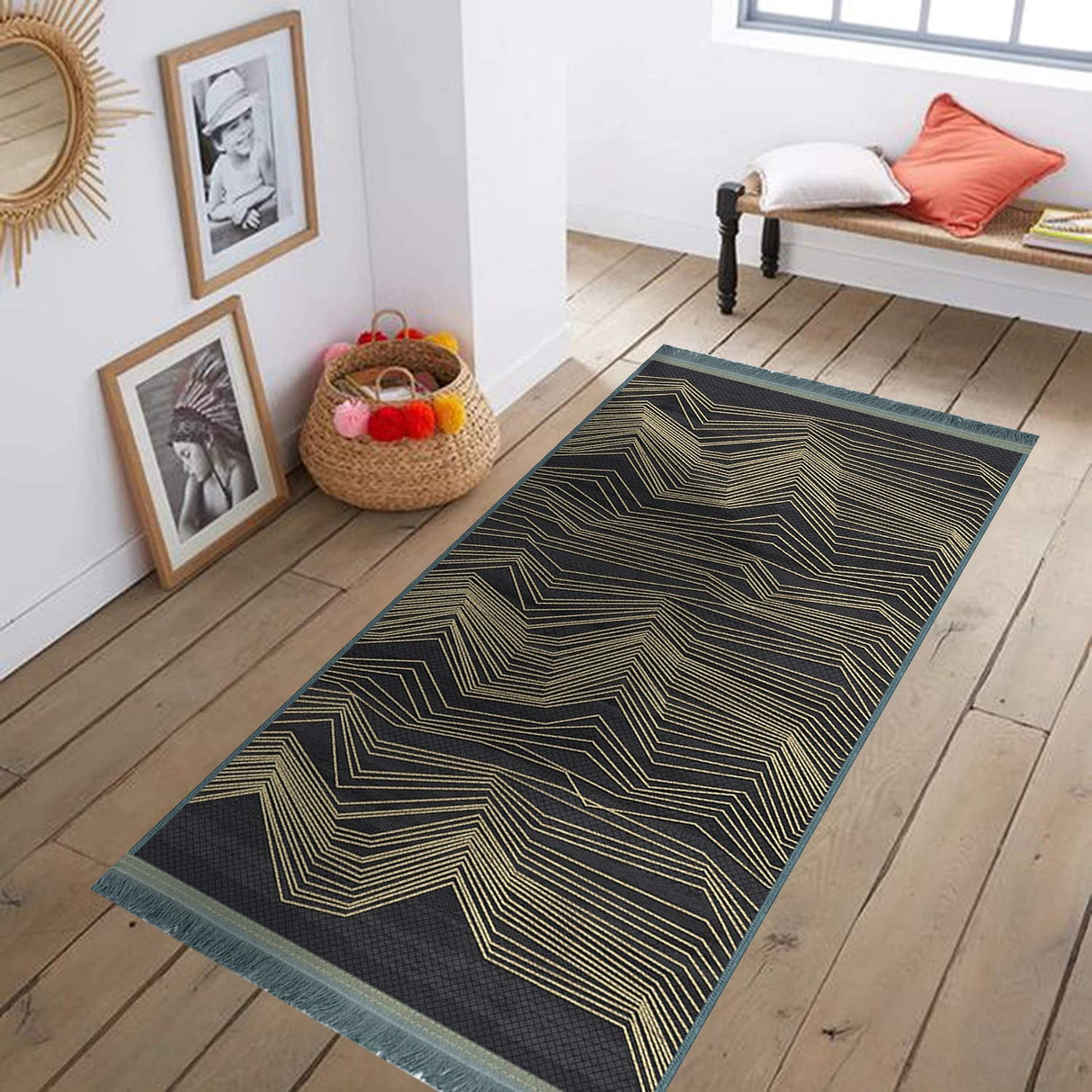 Golden Pulse Rug